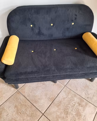 divano letto 2 posti velluto sfoderabile