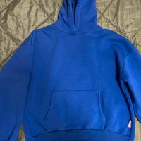 Felpa boxy fit blu