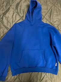 Felpa boxy fit blu