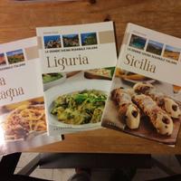 Tre libri di cucina di tre regioni italiane