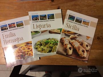 Tre libri di cucina di tre regioni italiane