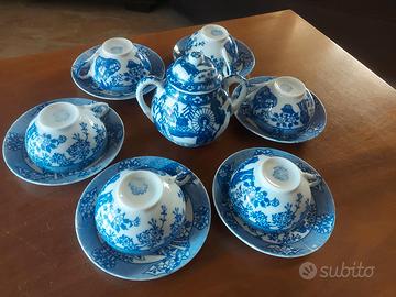 Servizio da Tè Vintage Blue Willow Porcellana