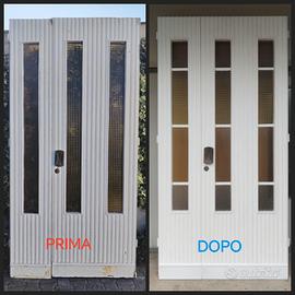 stupendo portoncino vetrato anni 70