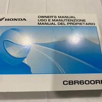 Libretto uso e manutenzione CBR600RR 2005
