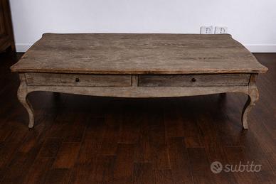 Tavolo basso in legno massello indiano