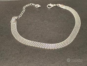 Braccialetto in argento intrecciato