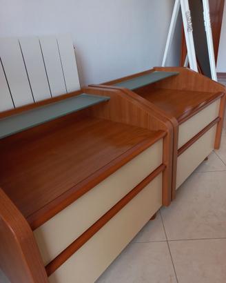 Coppia di comodini per camera da letto (2 pezzi)