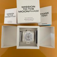 Omega Swatch Snoopy White Moonphase full set
