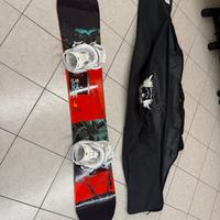 Tavola da snowboard elan con borsone