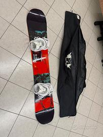 Tavola da snowboard elan con borsone