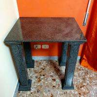 Consolle/Tavolo in Marmo Nero Africa – 4 colonne 