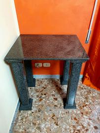 Consolle/Tavolo in Marmo Nero Africa – 4 colonne 