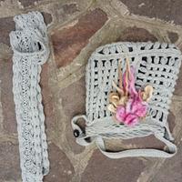 Sciarpa e borsa uncinetto nuovi