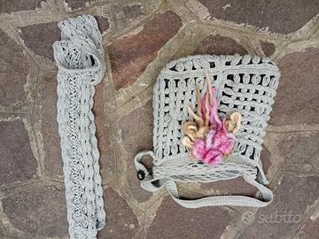 Sciarpa e borsa uncinetto nuovi