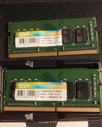 memoria RAM 2 x 8GB = 16GB