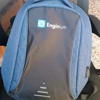 Zaino antifurto blu e nero