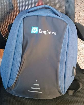 Zaino antifurto blu e nero