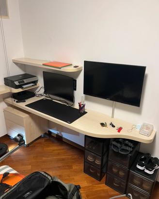 Mensole su misura in rovere (3)