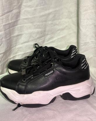 Sneakers Trussardi platform nere 37