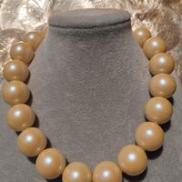 Collier anni '50 perle giganti 