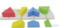 Gioco-Puzzle triangoli in LEGNO , per bimbi, NUOVO
