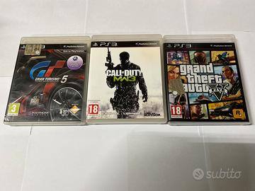Lotto 3 Giochi PS3 GTA5 + GT5 + MW3 ita pal