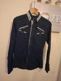 Camicia Uomo ADAMUS Slim Fit Blu Notte Tg S