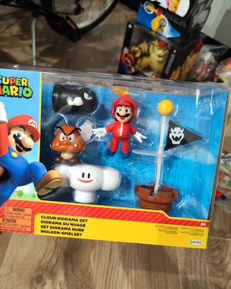 Cloud diorama set super mario Action Figure 