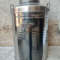 bidone olio inox 50 LT rubinetto