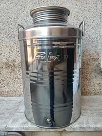 bidone olio inox 50 LT rubinetto