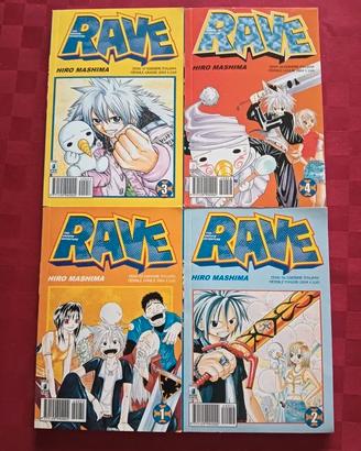N.4 Manga Rave dal volume n.1 al n.4