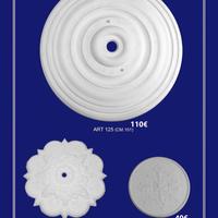 rosone decoro in gesso per soffitto luci interni