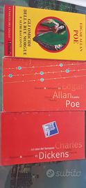 Lotto di 3 libretti Edgar Allan Poe e Charles Dick