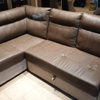 Divano in pelle angolare