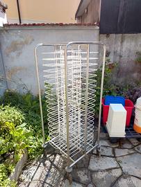 Carrello portapiatti 80 posti