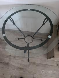 tavolino in vetro 