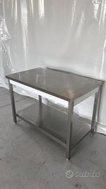 Tavolo in acciao banco 120x70x87