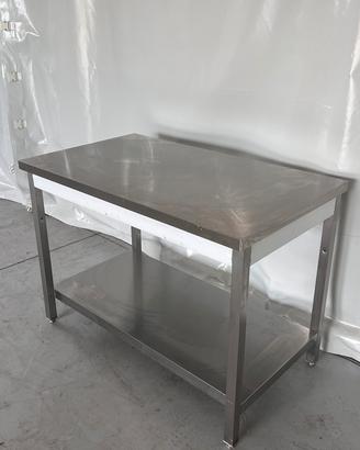 Tavolo in acciao banco 120x70x87