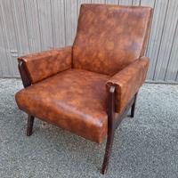 Poltrona in pelle vintage