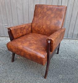 Poltrona in pelle vintage