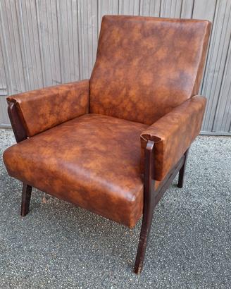 Poltrona in pelle vintage