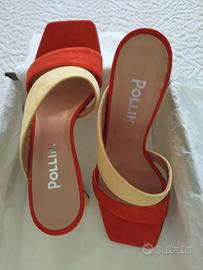 Pollini Sandali Sabot con tacco Multicolor EUR 36