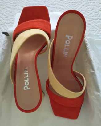 Pollini Sandali Sabot con tacco Multicolor EUR 36