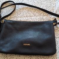 Borsa a tracolla pelle blu Ripani 