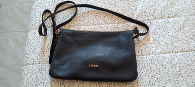 Borsa a tracolla pelle blu Ripani 