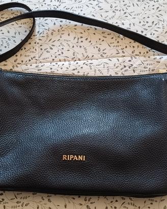 Borsa a tracolla pelle blu Ripani 