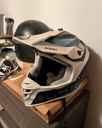 Casco da moto+mascherina