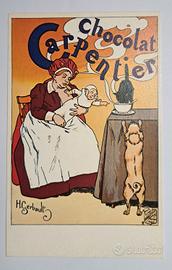 Cartolina Manifesto per il cioccolato.