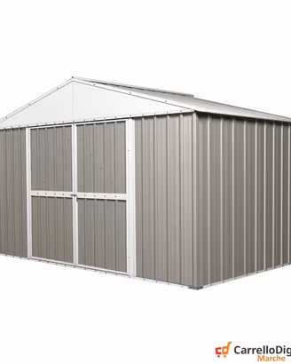 Capanno box esterno lamiera 360x175 grigio chiaro