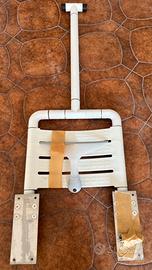 Seggiolina per doccia pieghevole con tergivetro